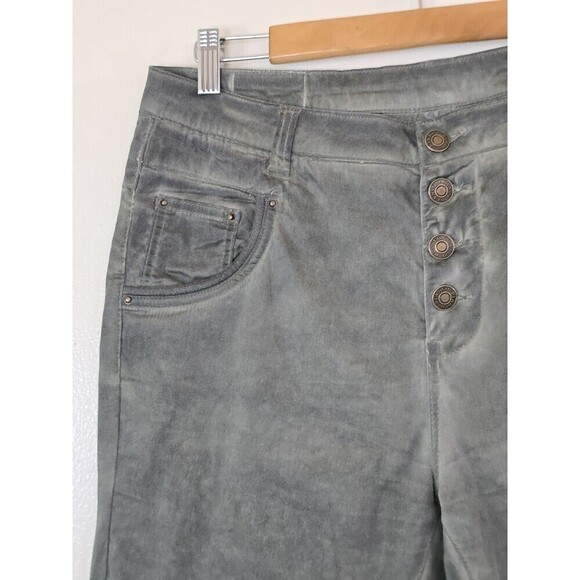 Bianco Blake Boyfriend Jeans Womens Size 30 Olive Green Skinny Jeans - Picture 3 of 13